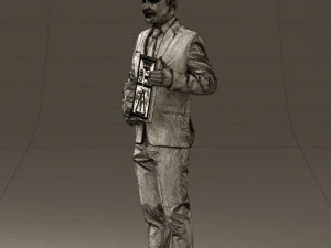 maninbluesuitdiploma0557wrl 3D Model