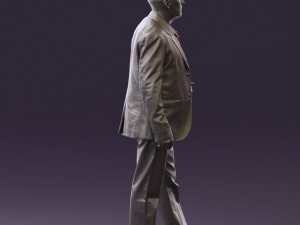 man in jeans blue white jacket 0559 3d print ready 3D-printmodel