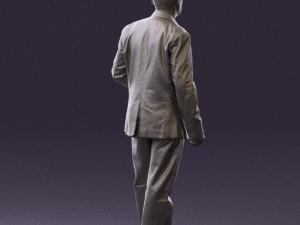 man in jeans blue white jacket 0559 3d print ready 3D-printmodel