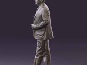 man in jeans blue white jacket 0559 3d print ready 3D-printmodel