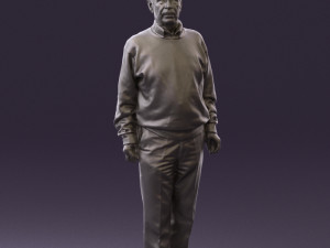 old man in black sweater 0563 Modèle 3D