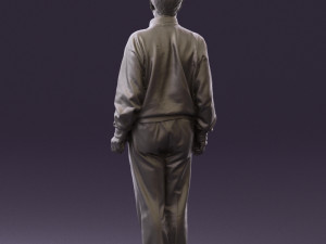 old man in black sweater 0563 Modèle 3D