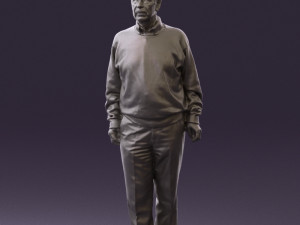 old man in black sweater 0563 Modèle 3D