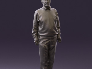 old man in black sweater 0563 Modèle 3D