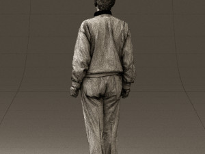 old man in black sweater 0563 Modèle 3D