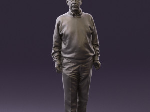 old man in black sweater 0563 3d print ready 3D Принт Модель