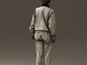 old man in black sweater 0563 3d print ready 3D Принт Модель