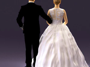 wedding dress 0556 3D Model