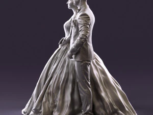 wedding dress 0556 3D Model