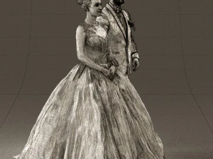 wedding dress 0556 3D Model