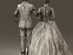 wedding dress 0556 3D Model