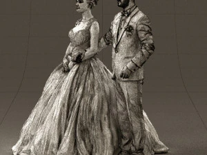 wedding dress 0556 3D Model