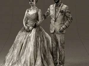 wedding dress 0556 3D Model