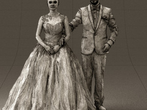 wedding dress 0556 3D Model