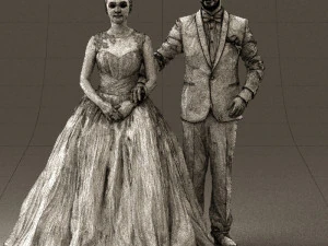 wedding dress 0556 3D Model