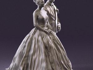 wedding dress 0556 3d print ready 3D Print Model