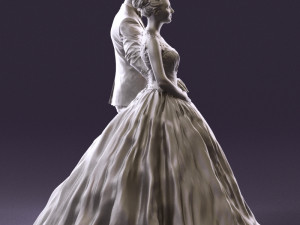 wedding dress 0556 3d print ready 3D Print Model