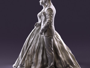 wedding dress 0556 3d print ready 3D Print Model