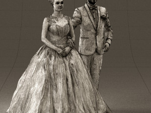 wedding dress 0556 3d print ready 3D Print Model