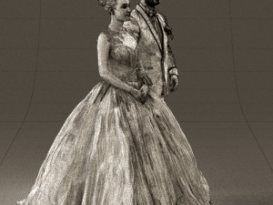 wedding dress 0556 3d print ready 3D Print Model