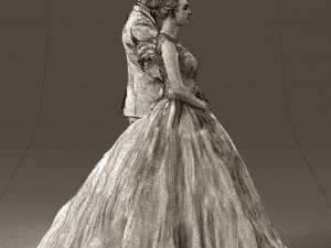 wedding dress 0556 3d print ready 3D Print Model