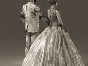 wedding dress 0556 3d print ready 3D Print Model