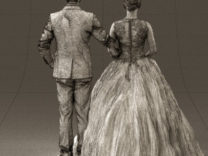 wedding dress 0556 3d print ready 3D Print Model