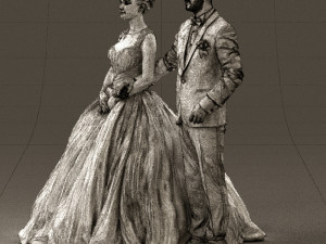 wedding dress 0556 3d print ready 3D Print Model