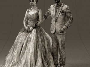 wedding dress 0556 3d print ready 3D Print Model