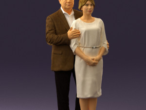 man and woman together 0562 3D Model