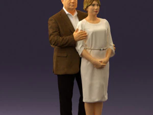 man and woman together 0562 3D Model