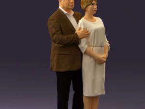 man and woman together 0562 3D Model