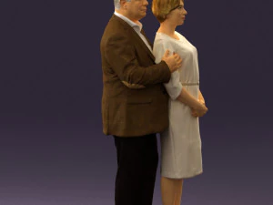 man and woman together 0562 3D Model