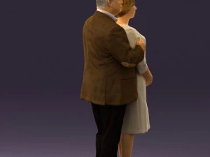 man and woman together 0562 3D Model
