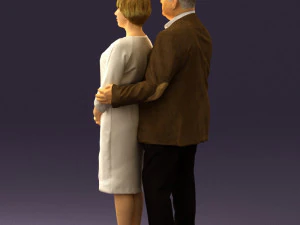 man and woman together 0562 3D Model