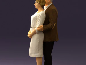 man and woman together 0562 3D Model