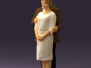 man and woman together 0562 3D Model