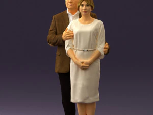 man and woman together 0562 3D Model