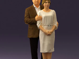 man and woman together 0562 3D Model