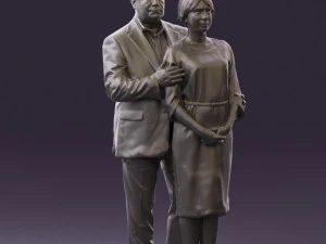 man and woman together 0562 3D Model