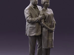man and woman together 0562 3D Model