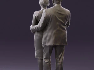 man and woman together 0562 3D Model
