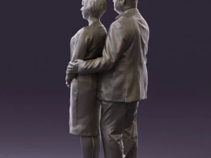 man and woman together 0562 3D Model