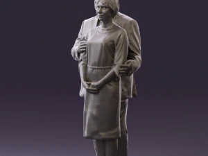 man and woman together 0562 3D Model