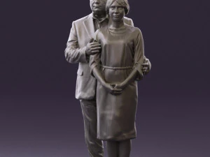man and woman together 0562 3D Model