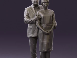 man and woman together 0562 3D Model