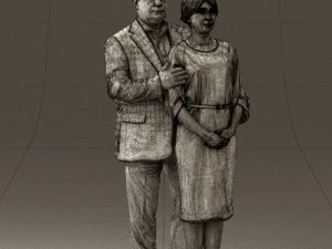 man and woman together 0562 3D Model
