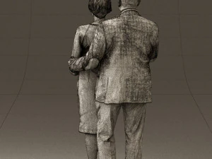 man and woman together 0562 3D Model