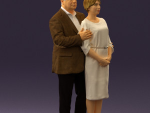 man and woman together 0562 3d print ready 3D Druckmodell