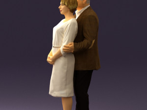 man and woman together 0562 3d print ready 3D Druckmodell